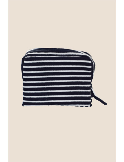 Trousse zippée en éponge Brume