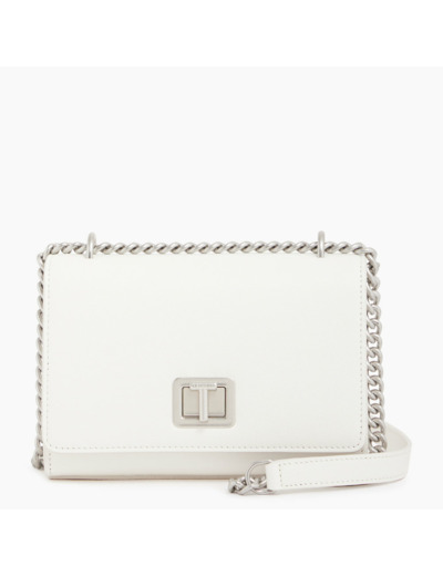 Petit sac bandoulière Eva en cuir grain caviar