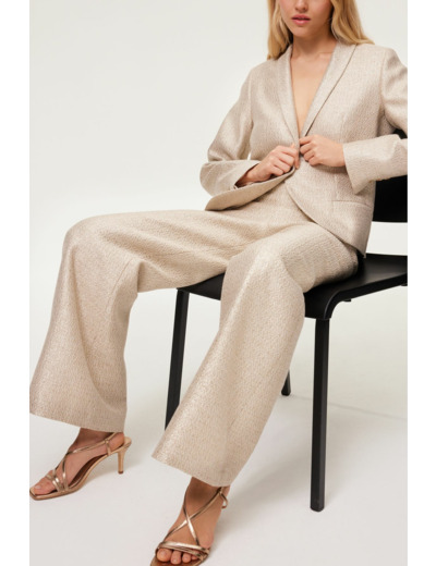 Veste de tailleur dorée - BRAIDY