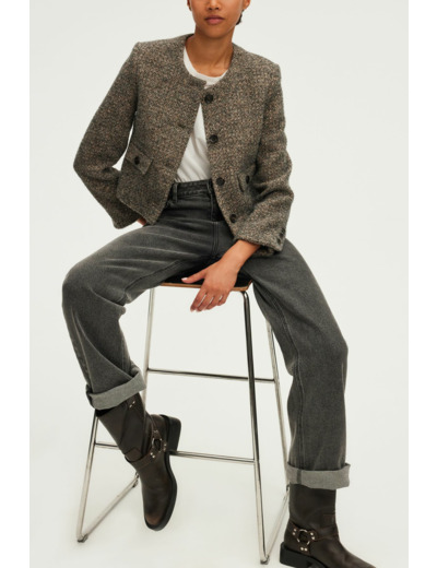 Veste courte tweed et lurex - MARJANE