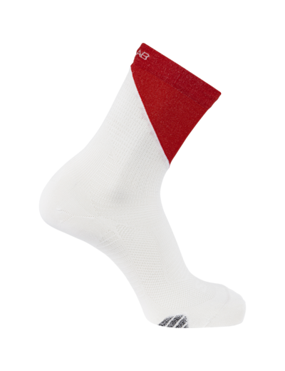 Socks S Lab Phantasm Crew White Fiery Red