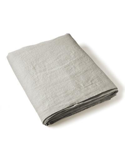 Drap plat Uni lin lavé - Linge de maison - Tradition des Vosges