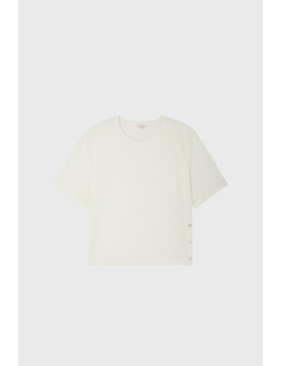 T-shirt en lin boutonné - MAYRA