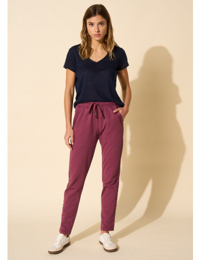 Jogging détails en satin