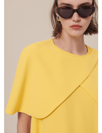 Cape Valentina Jaune en Polyester