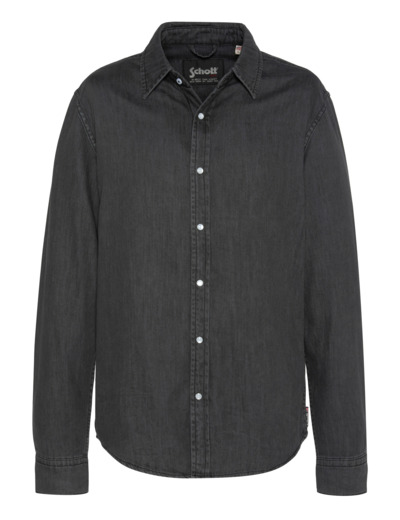 Chemise à manches longues en denim