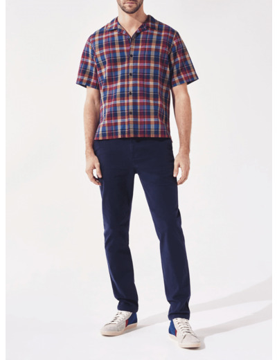 Chemise À carreaux esprit madras carreaux multico