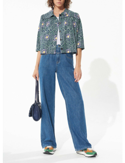 Veste marguerite denim
