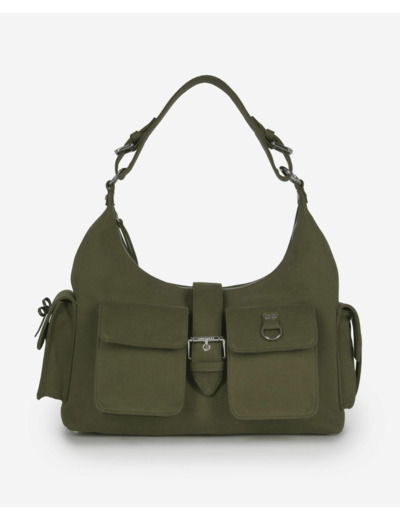 Sac amelia large en canvas kaki