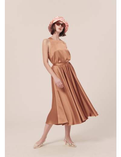 Jupe Jolanda Cognac en Polyester