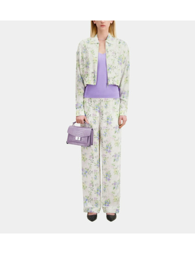 Chemise Imprimée Avec Zip light blue/white