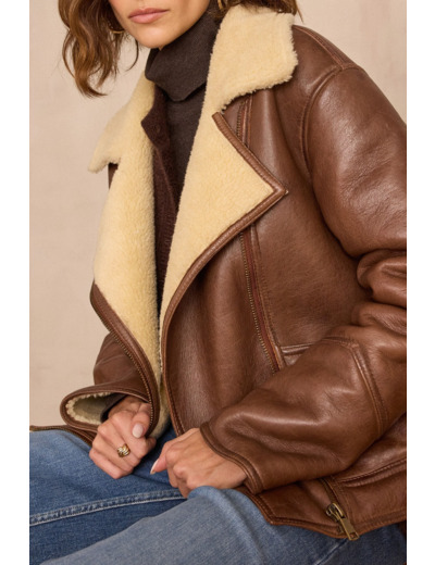 Manteau FOLIO en cuir