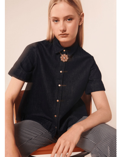 Chemise Camilla Marine en Coton