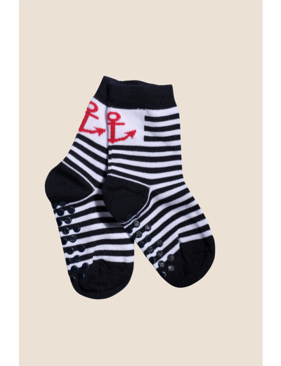 Chausettes rayées ancre enfant