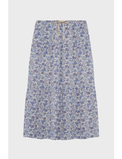 Jupe en voile de coton à fleurs - SALOME