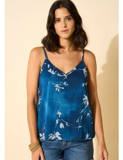 Top à bretelles imprimé