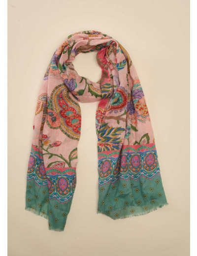 Foulard imprimé multicolore