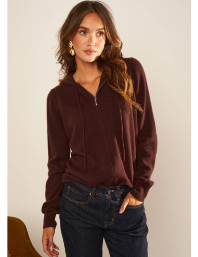 Gilet à capuche zippé