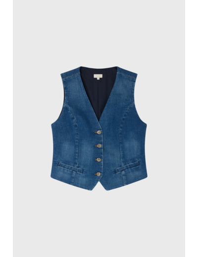 Gilet sans manches en denim - BELLAMY