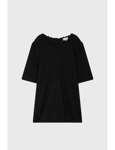 T-shirt col rond en lin - MILENNY