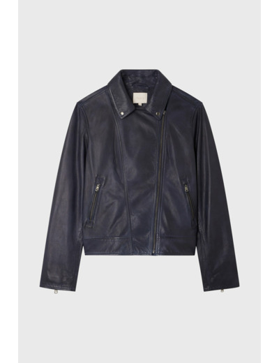 Veste biker en cuir - JULY