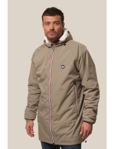 Coupe-vent long mixte doublé sherpa Pluton