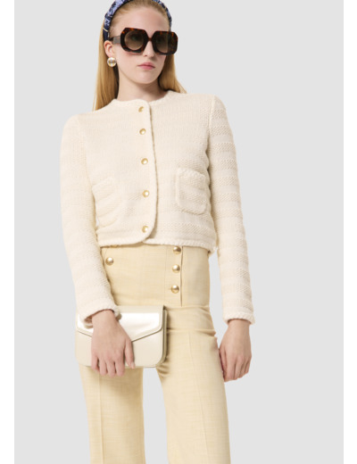 Gilet Giuda écru en coton