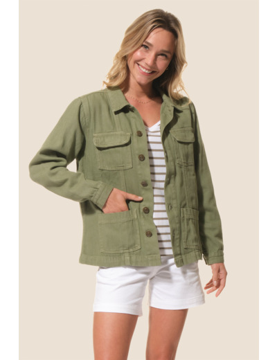 Veste femme en toile Raven