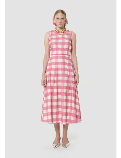 Jupe Javoue rose en vichy