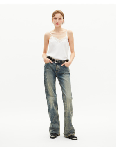 Jean bootcut bleu bleu