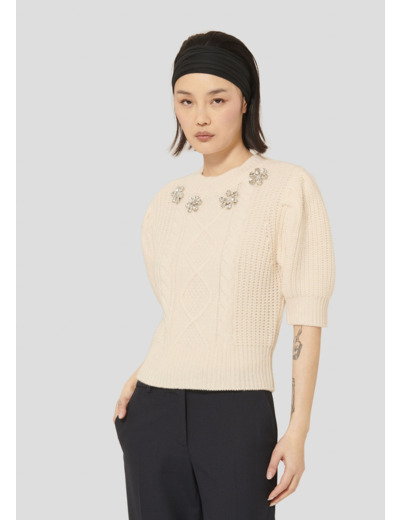 Pull Psyche Ecru en Laine Merinos