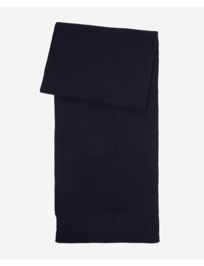 Écharpe En Laine Bleue dark blue