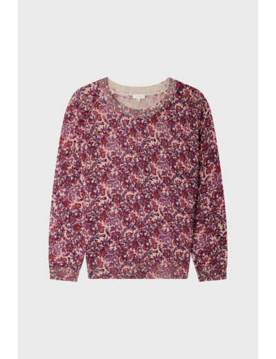 Pull fin à fleurs et lurex - JALYSSA