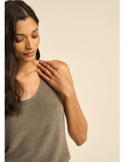 Débardeur scintillant en maille