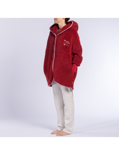 Peignoir femme HOUX bordeaux
