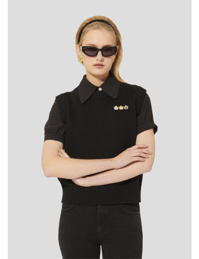 Pull Pimprenelle Charcoal en Laine