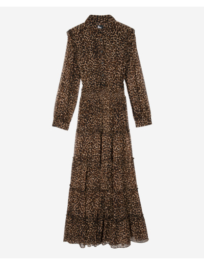 Robe longue imprimé léopard leopard