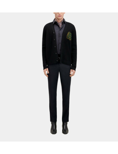 Cardigan Avec Patch Logo black