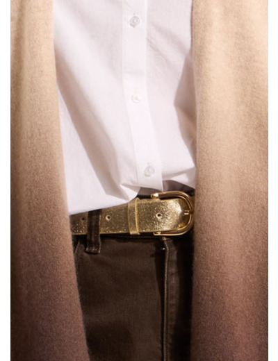 Ceinture en cuir à boucle