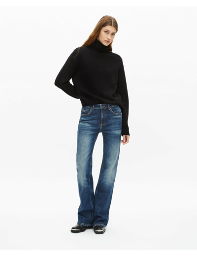 Pull en laine noir black