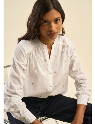 Chemise brodée