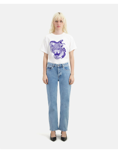Jean Straight Bleu blue washed