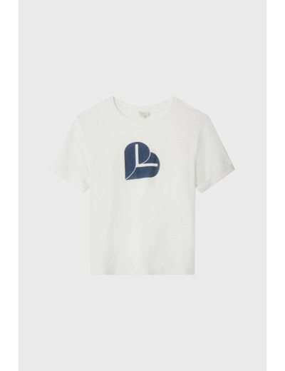 T-shirt en lin à logo - MYRIAM