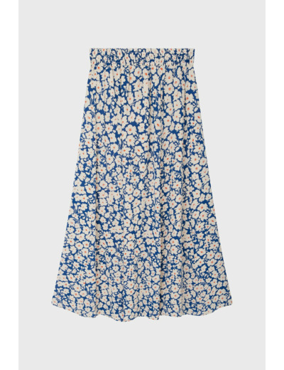Jupe midi fluide à fleurs - DELLE