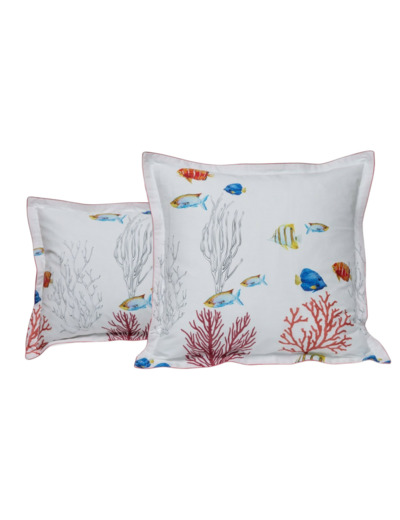 Taie d'oreiller Corail| Linge de Lit | Tradition des Vosges
