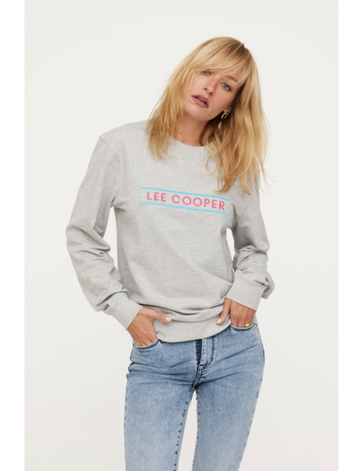 Sweat mixte avec broderie poitrine "LEE COOPER"