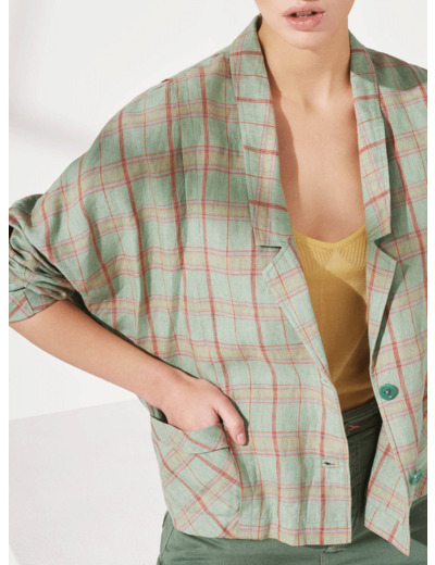 Veste vert multico