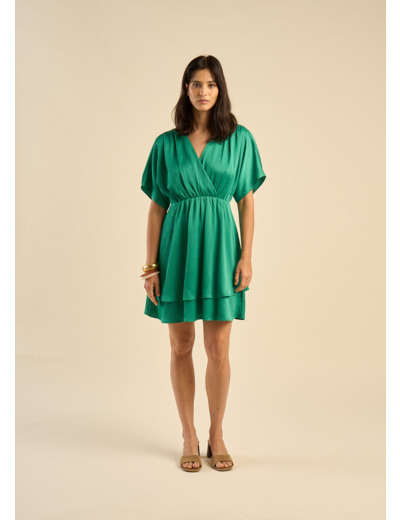 Robe courte à volants