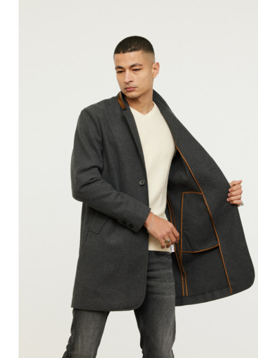 Manteau laine longueur 3/4