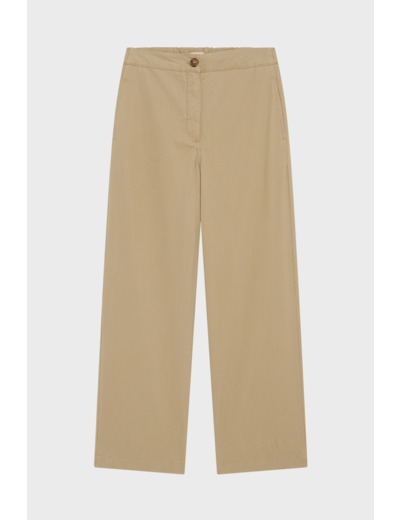 Pantalon large en coton et lyocell - LIELLE